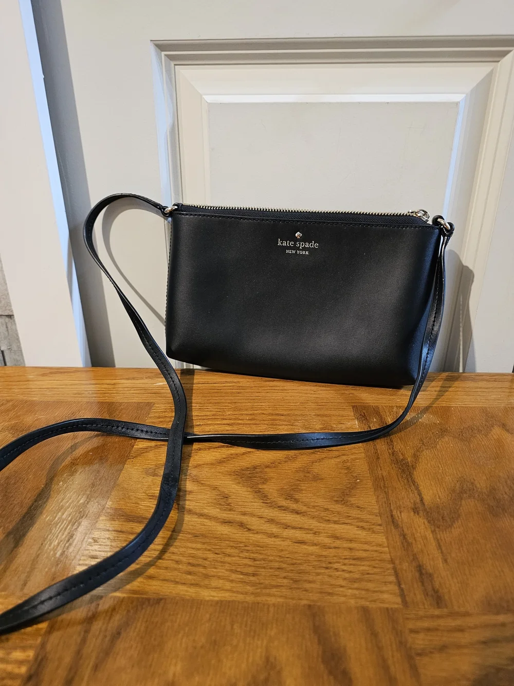 kate spade New York Black Leather Crossbody Bag